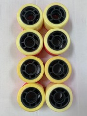 Sure Grip 5050 speed roller skate wheels 62mm Pink/white 95a Poly BD USA