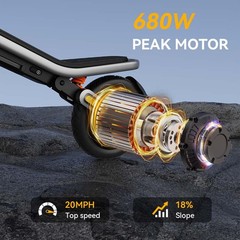 Adults Commuting Electric Scooter Peak 650W Top Speed 20 MPH Max Range 28 Miles