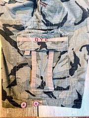 Mens Fort Bragg Shorts By Dye Precision, Olive/Black Camo, RipStop Cotton Sz 28