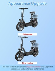 14» Electric Scooter Adults w/ Seat 25MPH 45Mile Range 1000W Commuter E-Scooter