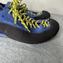 La Sportiva Blue Yellow Cliff Climbing Shoes Rock Outdoor Men’s US 9.5