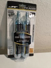 JT 90G 90 GRAM TWIN PACK PREFILLED CO2 CARTRIDGES FOR AIRGUN AIRSOFT.