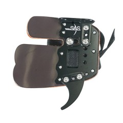 SAS Elite Aluminum Suede and Leather Finger Tab Archery Recurve Bow Range Guard