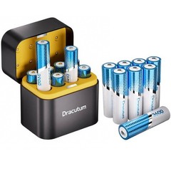 AA Rechargeable Batteries Lithium 16 Pack with Charger – 1.5V 3600mWh High Ca…