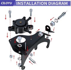 Throttle Plate Linkage Bracket Kit For Predator 212cc GX160 CT200U KT196 Go Kart