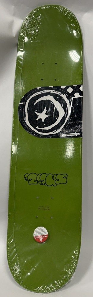 Foundation Skateboards Deck 8.25 Olive Green Smiley Graphic Sealed Raw Blank A31