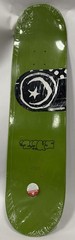 Foundation Skateboards Deck 8.25 Olive Green Smiley Graphic Sealed Raw Blank A31