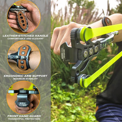 Heavy Duty Hunting Slingshot, Wrist Rocket Slingshot with Arm Support, Professio