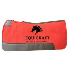 Wool Felt Saddle Pad with Leather | Western Riding Pad | 30X30″ & 32X32″