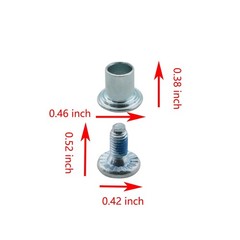 16pcs Inline Skate Mounting Screws Roller Skate Brake Bolt Kit Roller Blade W…