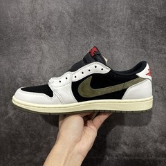 AJ 1 Retro Low OG SP Travis Scott Olive DZ4137-106 Men’s Shoe Sizes 4-13