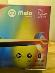 NEW/SEALED Melo Wheels Supernova Light-Up Kick Scooter – Black