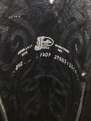 Black Justin Western Cowboy Boots Size 8.5 D Style Code 1409