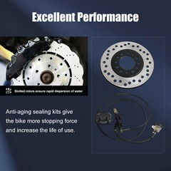 Rear Hydraulic Disc Brake Caliper System Pads Disk Rotor Set for Dune Buggy