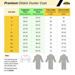 Premium Unisex Western Long Duster Oilskin Jacket Waterproof Coat Free Shipping