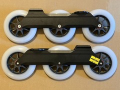 Powerslide Nova Aluminum Frames Trinity Mount & 110mm Undercover Raw Wheels