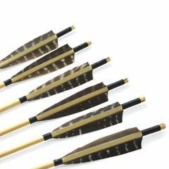 5in Archery Arrow Feather Fletches Right Left Wings Natural Turkey Fletching DIy