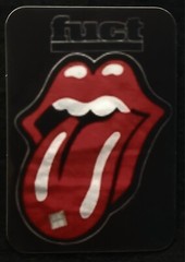 FUCT STICKER «ROLLING STONE ACID TONGUE» 2 3/8 X 3 3/8″ GLOSSY