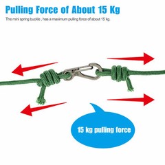 10-30X Mini SF Aluminum Spring Carabiner Clip Keychain Outdoor Snap Camping Hook