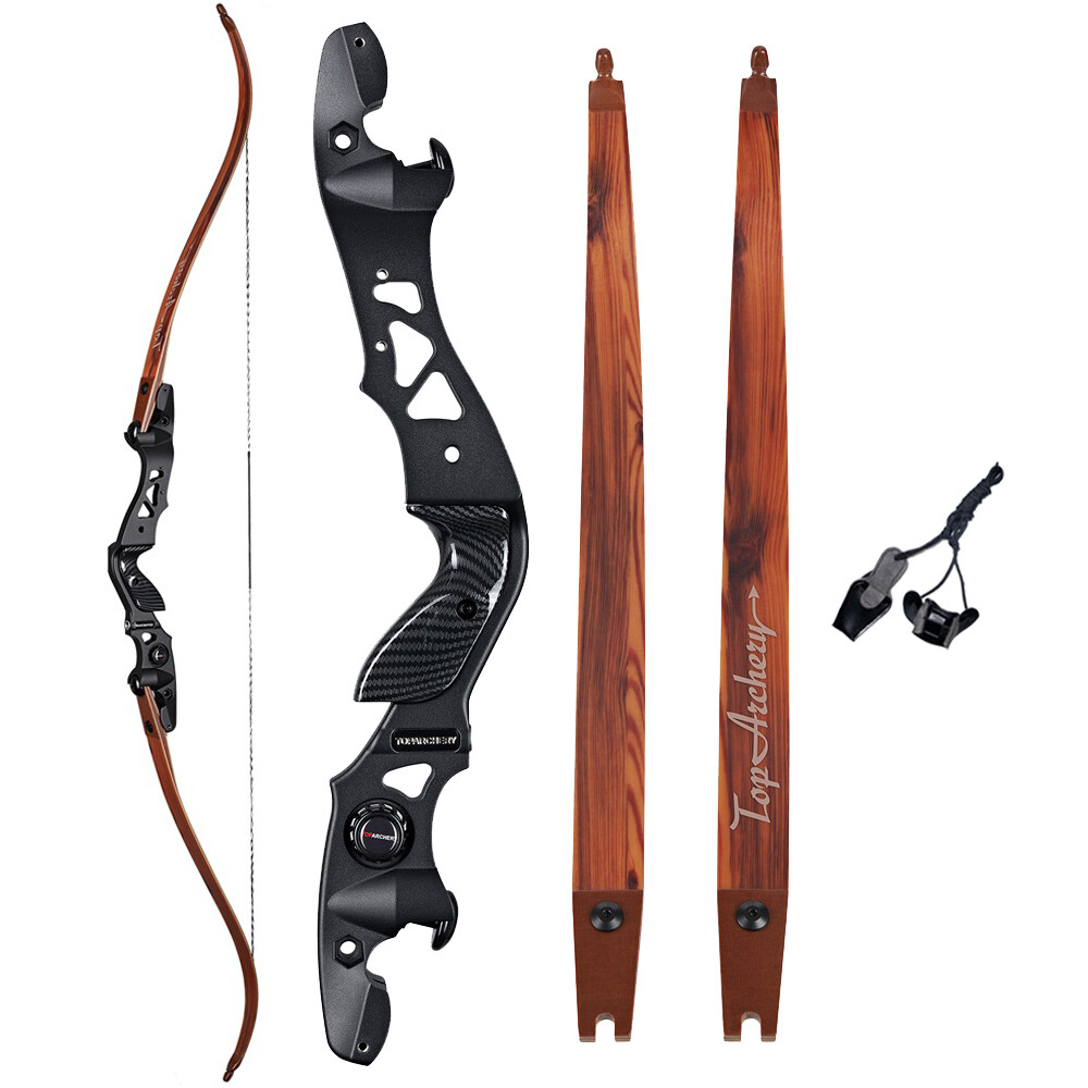 Archery 62″ ILF Takedown Recurve Bow 25-60lbs Outdoor Hunting Shooting Target
