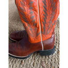 Ariat Men’s Boots Size 8.5 Leather Tennessee UT Vols Boots Size 8.5 D