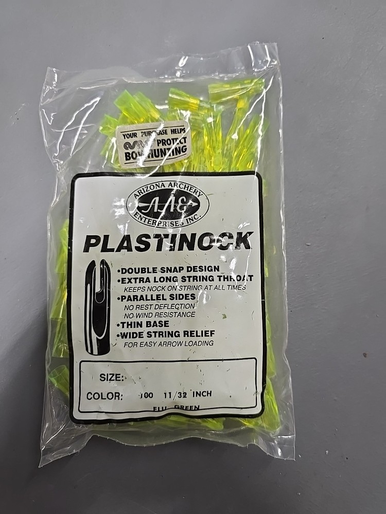 RARE Vintage AAE Plastinocks 11/32 100 PEICE BAG Fluorescent GREEN
