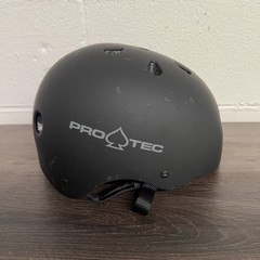 Pro-Tec Classic Skateboard BMX Bike Helmet Matte Black Size Large 58-60cm