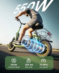 Gyroor C1Pro Electric Scooter 550W with Shock Absorptionr Pets Friendly
