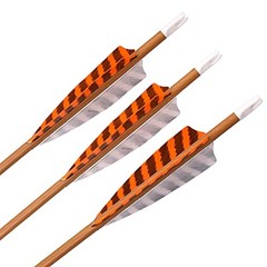 Elong 6pk 30″ Archery Carbon Arrows Wood Camo Spine 700 Recurve Bows Turkey F…