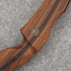 60» Archery Takedown Recurve Bow Wooden Riser Hunting Arrows Shooting 25-60lbs