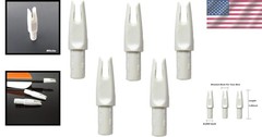 60-Pack Arrow Nocks | 0.246» Inserts for Archery | Multicolor Selection