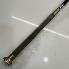 Vintage County Handmade Equestrian Black Leather Riding Crop Whip 20.5” England