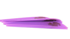 Tonys 3» Archery Vanes All New Super Wave Vane Purple 50PK TNYSWVP3343G