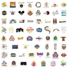 Mix 10/63 PC Bonnaroo Music Festival Cartoon Graffiti Gift Sticker-No Duplicate