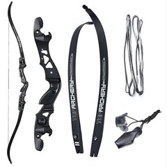 62″ ILF Recurve Bow 25-60lbs Takedown 19» Aluminum Riser Archery Hunting Shoot