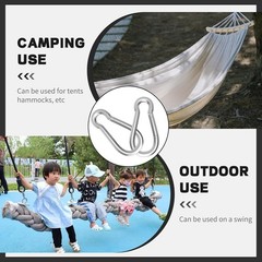 Carabiner, Heavy Duty Galvanized Steel Spring Snap Hook Carabiner Clips with …