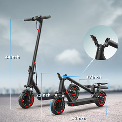 AOVOPRO Electric Scooter 10.5AH Dual Suspension Foldable 19MPH shock absorption