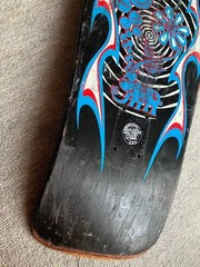Vintage 1980s SANTACRUZ JOHN LUCERO Skateboard Original Rare Black Label Era JP