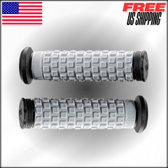 ATV Handlebar Grips Anti-Rip Tip 024859 Pillow Top Black/Gray