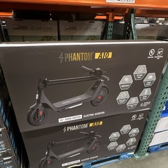 Phantom A10 Kick Electric Scooter 400W, 10 in Tires, Foldable, Black