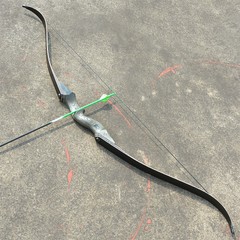 60» Archery Recurve Bow 25-60lbs Takedown Wooden Riser Shooting Hunting Target