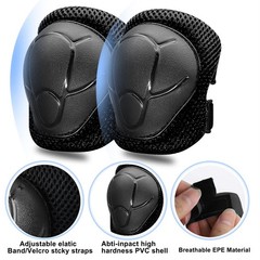 Knee Pad and Elbow Pad Set Toddler 3-10 Years Protective Gear Set for Girls Boys