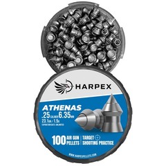 Harpex Athenas .25 ( 6.35mm) Cal Airgun Pellets 23.1gr Pointed High Accuracy