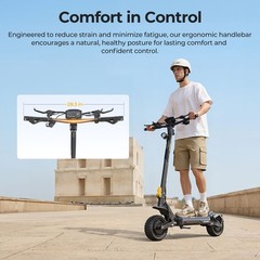 Ausom L1 Adult Electric Scooter,800W Motor,44mi Max Operating Range,E-Scooters