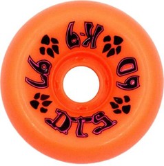 Dogtown K-9 60mm 97a NEON Orange Wheels Set