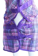 Horse Flysheet Mesh Holes Light Summer Spring Airflow Neck Purple Plaid 73164
