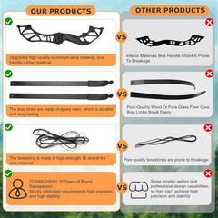 Takedown Recurve Bow with Alloy Riser for Right-Handed Shooters