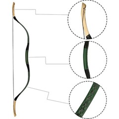 Handmade Horse Bow by AF Archery: 53″ Traditional Recurve Design for Hunting