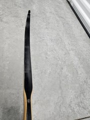 Bear Archery Black Bear Glass Powered Vintage Recurve Bow Brown 45lbs. 60in.