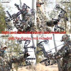 Dual-use Compound Bow Steel Ball Kit 20-70lb Adjustable Archery Bow Hunting R/LH